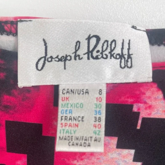 Joseph Ribkoff abstract tunic top. - Picture 2 of 4